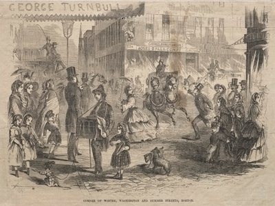 ركن الشتاء ، شوارع واشنطن وسمر ، بوسطن ، 1857. بواسطة وينسلو هومر