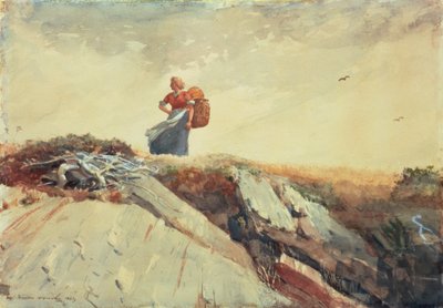 أسفل الجرف ، 1883 بواسطة وينسلو هومر