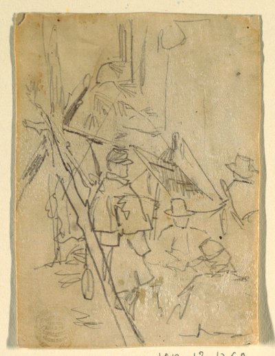 رسم، معسكر للجيش، 1862، 1862 بواسطة وينسلو هومر
