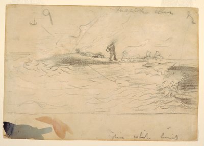 رسم، منظر شاطئ، إنجلترا، 1881-1882 بواسطة وينسلو هومر