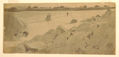 رسم، الشاطئ في مارشفيلد، 1869-1874 بواسطة وينسلو هومر