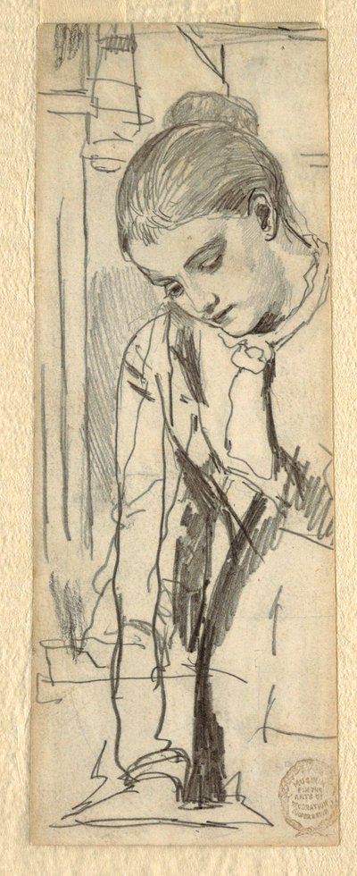 رسم، تمثال امرأة، 1870-80 بواسطة وينسلو هومر