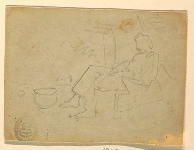 رسم لجندي جالس، 1862، 1862 بواسطة وينسلو هومر
