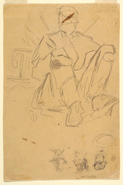رسم، رسومات تخطيطية لمعسكرات الجيش، 1862 بواسطة وينسلو هومر