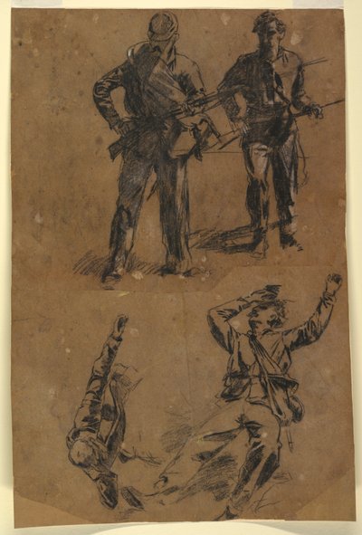 رسم، دراسات للجنود، 1863-1865 بواسطة وينسلو هومر