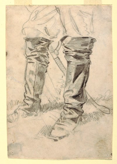 رسم، دراسة لحذاء ضابط سلاح الفرسان، 1862-1862-64 بواسطة وينسلو هومر