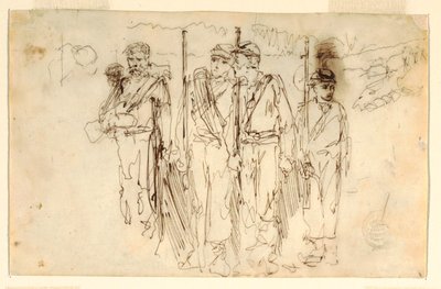 رسم، الجرحى المتجولون، 1861-1862 بواسطة وينسلو هومر