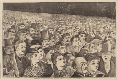 أعمال النار في ليلة الرابع من يوليو ، نُشرت عام 1868. بواسطة وينسلو هومر