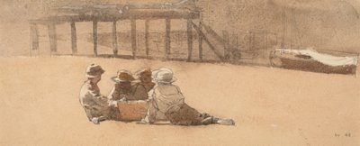 أربعة أولاد على الشاطئ ، 1873. بواسطة وينسلو هومر
