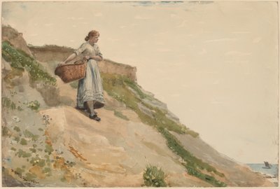 فتاة تحمل سلة ، 1882. بواسطة وينسلو هومر