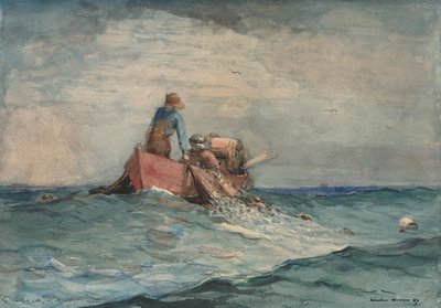 سحب في الشباك ، 1887. بواسطة وينسلو هومر