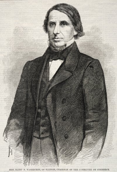 عزيزي. Elihu B. Washburne ، من إلينوي ، رئيس لجنة التجارة ، 1860. بواسطة وينسلو هومر