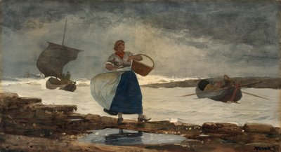 داخل الحانة ، 1883. بواسطة وينسلو هومر