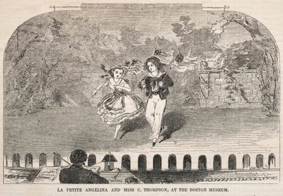 La Petite Angelina and Miss C. Thompson ، في متحف بوسطن ، 1859. بواسطة وينسلو هومر