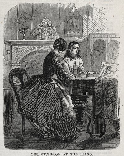 السيدة أوتشيسون في البيانو ، 1860. بواسطة وينسلو هومر
