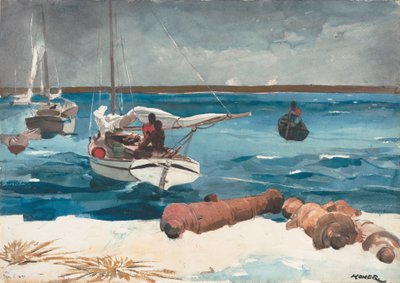 ناسو ، 1899 (مرحاض وجرافيت على ورق نسج أبيض عاجي) بواسطة وينسلو هومر