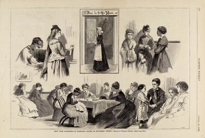 الجمعيات الخيرية في نيويورك--دار سانت برناباس، من مجلة هاربر الأسبوعية، 18 أبريل 1874 بواسطة وينسلو هومر