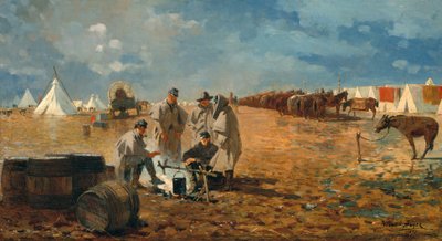 يوم ممطر في المخيم ، 1871 بواسطة وينسلو هومر