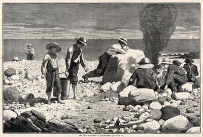 رسومات البحر - A Clam-Bake ، 1873. بواسطة وينسلو هومر