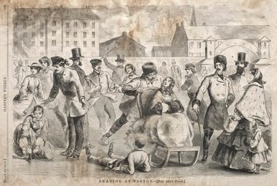 التزلج في بوسطن ، 1859. بواسطة وينسلو هومر