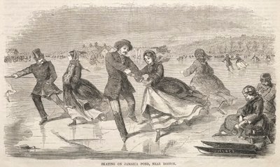 التزلج على جامايكا بوند ، بالقرب من بوسطن ، 1859. بواسطة وينسلو هومر