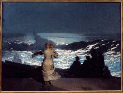 ليلة صيف. نساء يرقصن في ضوء القمر. رسم وينسلو هومر (1836-1910) إي سي. أكون بواسطة وينسلو هومر