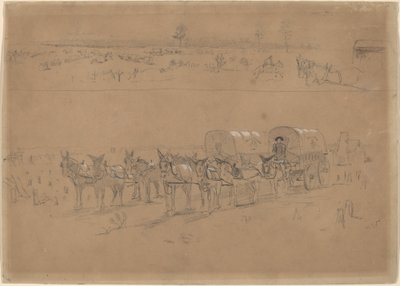 قطار الإمداد ، 1864. بواسطة وينسلو هومر