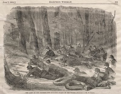 جيش البوتوماك - اعتصامنا الخارجي في الغابة ، 1862. بواسطة وينسلو هومر
