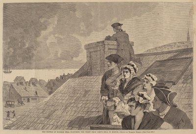 The Battle of Bunker-Hill - Watching the Fight from Copp's Hill ، في بوسطن ، نُشرت عام 1875. بواسطة وينسلو هومر