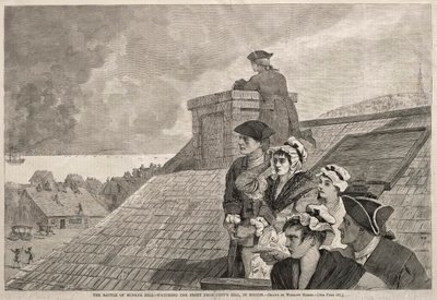معركة بنكر هيل - مشاهدة القتال من كوبس هيل ، في بوسطن ، 1875. بواسطة وينسلو هومر