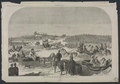 القيادة في سنترال بارك ، نيويورك ، سبتمبر ، 1860 ، 1860. بواسطة وينسلو هومر