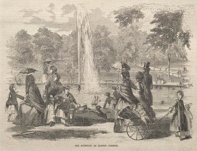 النافورة في بوسطن كومون ، 1857. بواسطة وينسلو هومر