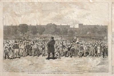 الرابع من يوليو في ساحة تومبكينز ، نيويورك - The Sogers قادمون ، 1868. بواسطة وينسلو هومر