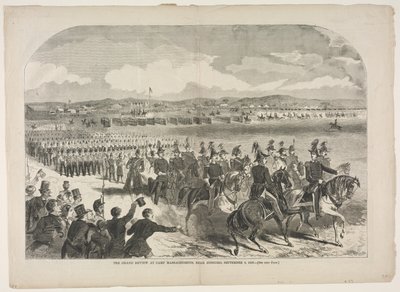 الاستعراض الكبير في معسكر ماساتشوستس ، بالقرب من كونكورد ، 9 سبتمبر 1859 ، 1859. بواسطة وينسلو هومر