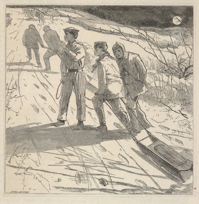ساحل منتصف الليل، من مجلة ذا ريفرسايد للشباب، يناير 1867 بواسطة وينسلو هومر