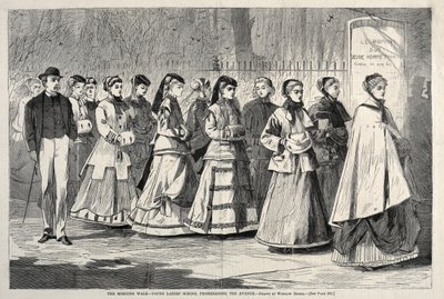 The Morning Walk - مدرسة السيدات الشابات تنزه الجادة ، 1868. بواسطة وينسلو هومر