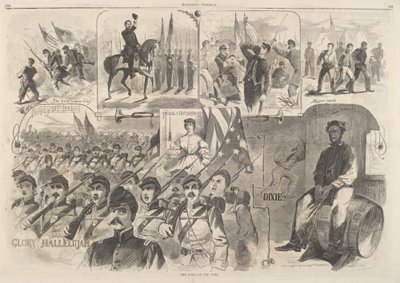 أغاني الحرب ، نُشرت عام 1861. بواسطة وينسلو هومر