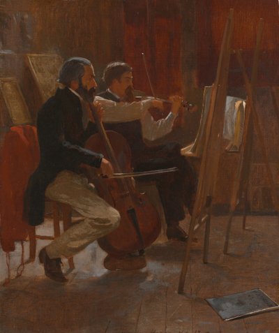 الاستوديو ، 1867. بواسطة وينسلو هومر