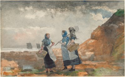 ثلاث فتيات فيشر ، تاينماوث ، 1881. بواسطة وينسلو هومر