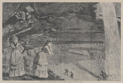 تحت الشلالات ، جبال كاتسكيل من لوحة بواسطة وينسلو هومر ، 1872. بواسطة وينسلو هومر