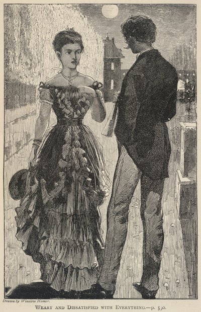 مرهق وغير راضٍ عن كل شيء، من مجلة "ذا جالاكسي"، نوفمبر 1869 بواسطة وينسلو هومر
