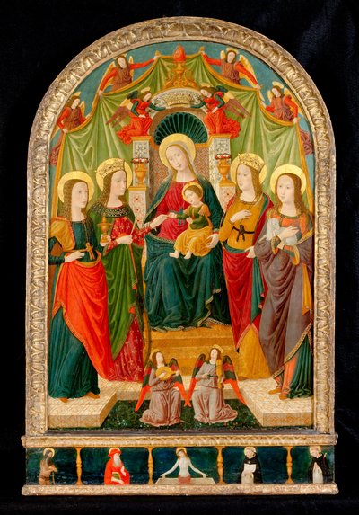 الزواج الصوفي لسانت كاترين بواسطة Benozzo di Les di Sandro Gozzoli