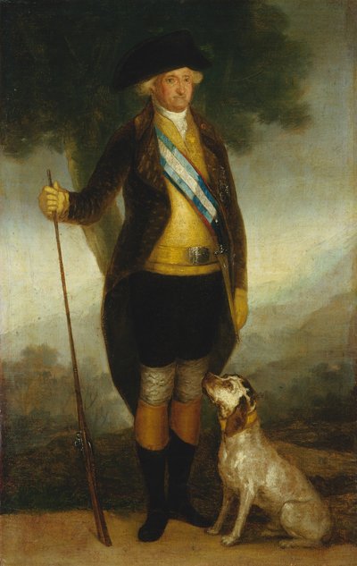 تشارلز الرابع ملك إسبانيا باسم Huntsman ، ج. 17991800. بواسطة ورشة عمل فرانسيسكو دي جويا