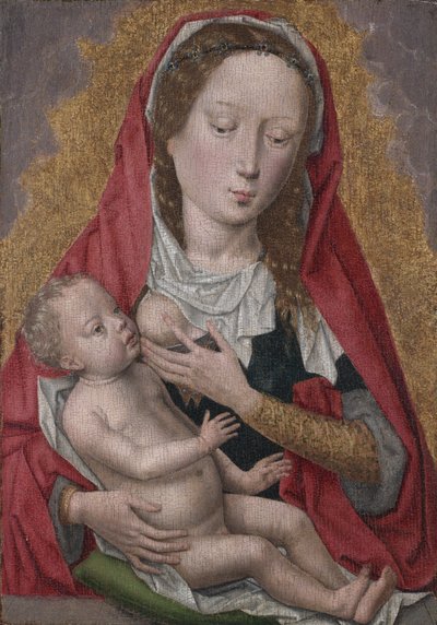 العذراء والطفل بواسطة Workshop of Hans Memling