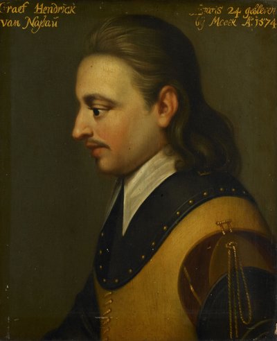 بورتريه لهندريك كونت ناسو، حوالي 1633-1635 (لوحة زيتية على لوحة) بواسطة ويبراند سيمونز. de Geest