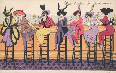 في انتظار عميل جاد (طباعة حجرية ملونة) بواسطة كزافييه ساجر