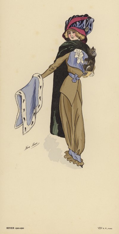 أزياء الشتاء 1910-1911 بواسطة كزافييه ساجر