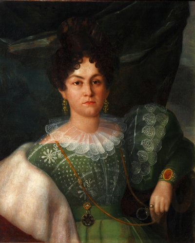 صورة لآنا بوريسوفنا باكونينا 1802-1835 ، 1832 بواسطة Yakov Streshnev