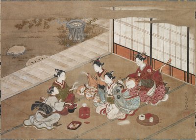 لعب لعبة اليد ، ج. 1760. بواسطة ياسوماسا هاسيغاوا