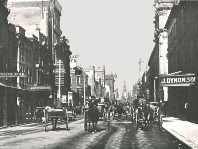 شارع جورج ، سيدني ، أستراليا ، 1895. بواسطة يورك وابنه